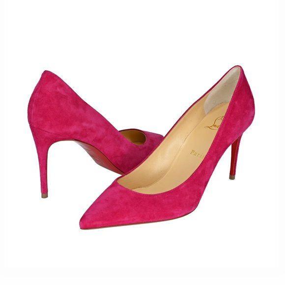 Christian Louboutin Kate 85 Suede Pointed Toe Pump - Picture 2 of 8